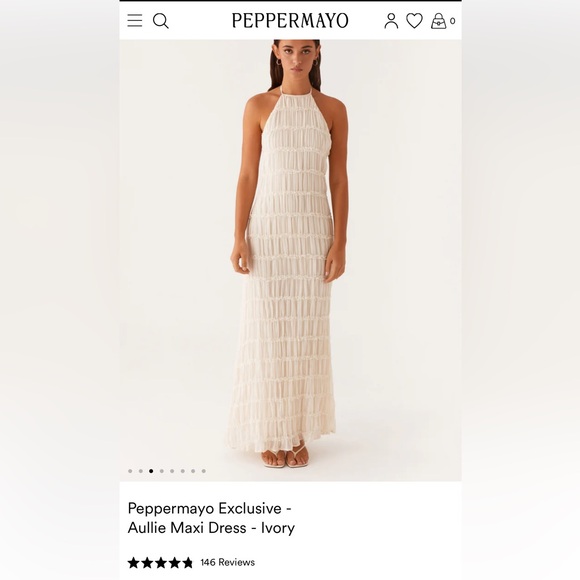 Peppermayo | Dresses | Peppermayo Aullie Ivory Maxi Dress | Poshmark